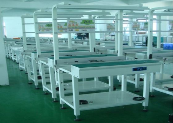 Width Adjustable SMT PCB Conveyor / Handling Equipment With Fluorescent Lamps